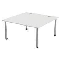 Table de réunion Tubo à roulettes 140 x 140 cm - Image 2