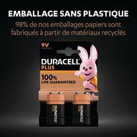 Lot de 2 Duracell Plus 100% 9V - 2 unités thumbnail image 5