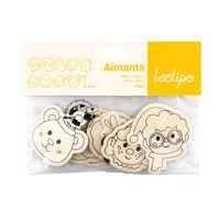 Pack d'aimants Noël en bois à colorier 9 pièces thumbnail image 3