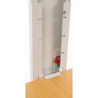 Poste informatique Twin 6820 plateau Hêtre structure Gris clair thumbnail image 8