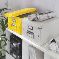 Lot de 6 Boîte de rangement modèle moyen Click & Store - jaune - Leitz thumbnail image 2