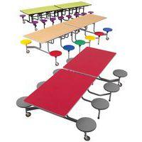 Table mobile Solution  junior rectangulaire 12 sieges - L245 T3 taupe/gris - Image 5