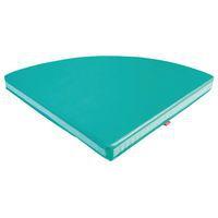 Tapis d'angle en mousse turquoise - Image principale