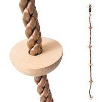 Corde à grimper avec marches en bois - Image principale