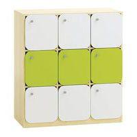 Meuble 9 cases avec portes