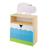 Meuble droit 2 portes - hippopotame