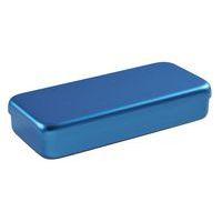 Boite aluminium 17 x 7 x 3 cm azur - Image principale