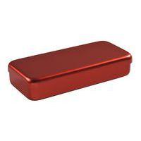 Boite aluminium 17 x 7 x 3 cm rouge - Image principale