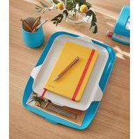 Lot de 4 Corbeille courrier avec organiseur - bleu - Cosy - Leitz thumbnail image 3