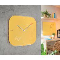 Horloge murale en verre  Cosy, jaune thumbnail image 2