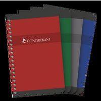 Carnet hélicoïdal 100 pages 11x17 cm 5x5 70g - Conquerant