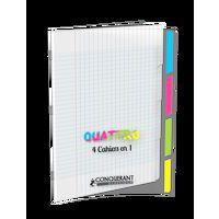 Cahier index 4 en 1 24x32 cm 90g 140 pages seyes - Conquerant