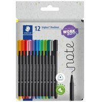 Etui carton 12 feutres triplus® fineliner 334 assortis - Staedtler