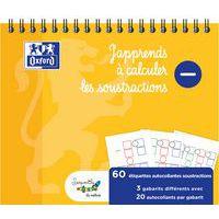 Lot de 60 stickers gabarit soustraction 15x12,5 cm - Oxford