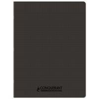 Cahier polypro 90g 48p seyes 24x32 cm noir - Conquérant