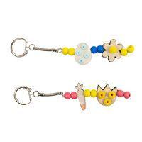 Sachet 300 perles bois rondes & fantaisies thème Pâques thumbnail image 2