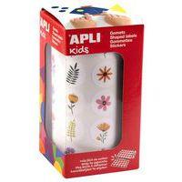 Rouleau 900 gommettes 20mm fleurs - Apli