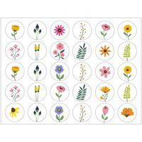 Rouleau 900 gommettes 20mm fleurs thumbnail image 2