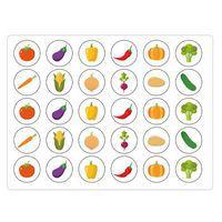 Rouleau 900 gommettes 20mm légumes thumbnail image 2