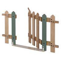 Portillon 7 lattes support montant coloris kaki - Image principale