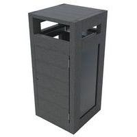 Poubelle Canopée vigipirate 130 L plexi protège pluie porte sac - gris - Image principale