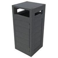 Poubelle Canopée 130L protège p. porte sac plas. recyclé Espace Urbain thumbnail image 2