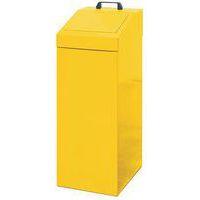 Poubelle métallique de tri sélectif, capacité 100 l - Jaune - Image principale