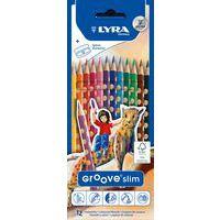 Etui de 12 crayons couleurs Groove Slim triangulaire - Image principale