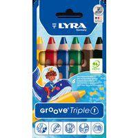 Etui de 6 crayons de couleur groove triple one - Lyra thumbnail image