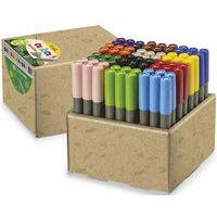 Schoolpack 72 feutres pointe extra large couleurs assorties - Carioca