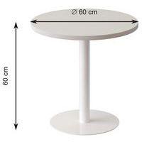 Guéridon bas Easy Office pied métal Ø 60 cm plateau coloris décor Design - Image 3