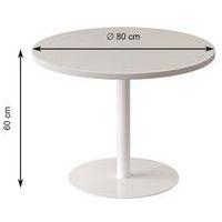 Guéridon bas Easy Office pied métal Ø 60 cm plateau coloris décor Galets - Image 2