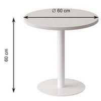 Guéridon bas Easy Office pied métal Ø 60 cm plateau coloris décor Rouille - Image 3