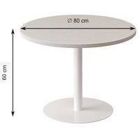 Guéridon bas Easy Office pied métal Ø 80 cm plateau coloris décor Crayon couleur - Image 4