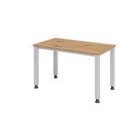 Bureau droit pieds carrés 120 cm Chêne - Image 3