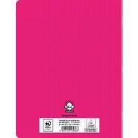 Cahier polypropylène 90g 96 pages seyes 17x22 cm - rose thumbnail image 2