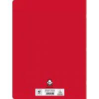 Cahier polypropylène 96 pages 90g seyes 24x32 cm - rouge - Image 2