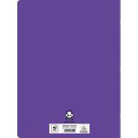 Cahier polypropylène 90g 96 pages seyes 24x32 cm - violet thumbnail image 2
