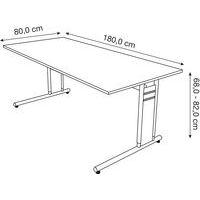Bureau droit 180 cm Blanc Form 4 thumbnail image 2