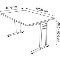 Bureau droit 120 cm Blanc Form 4 thumbnail image 2