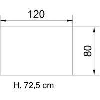 Bureau droit pieds Clap 120 x 80cm + caisson mobile 3 tiroirs noyer/alu thumbnail image 2