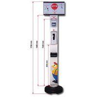 Borne distributrice de gel et thermomètre sans contact - Novap - Image 2