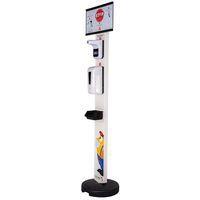 Borne distributrice gel et thermomètre sans contact - Blanc thumbnail image 2