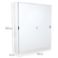 Armoire à monter porte coulissante - Haute - L 160 cm - Manutan Expert thumbnail image 11