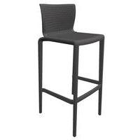 Lot de 4 tabourets haut DOCKER Anthracite - Image principale