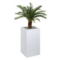 Bac haut métal O'CARRE Blanc sur patins Palmier - Image principale