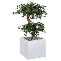 Bac bas métal O'CARRE Blanc sur patins Bonzaî - Image principale