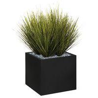 Bac bas métal O'CARRE Noir sur roulettes Graminées - Image principale