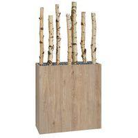 Jardinière bois BOSCO mobile Bouleau - Image 2