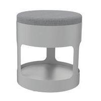 Pouf OROND mobile Gris assise tissu M1 Beton chiné - Image principale